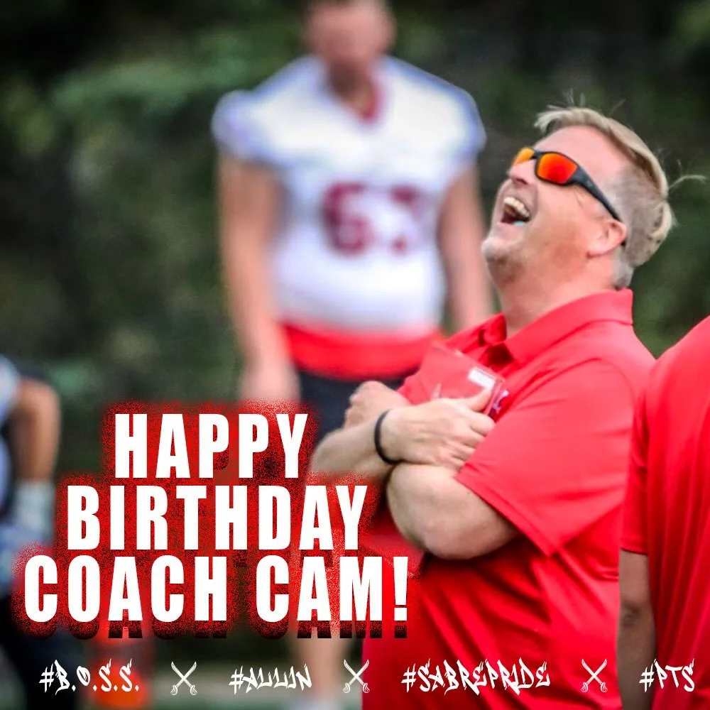 Happy Birthday to our Senior &amp; Program Head Coach, Coach Cam!

#SABREPRIDE🔴⚔️⚫️
#ALLIN🔴⚔️⚫️
#BOSS
