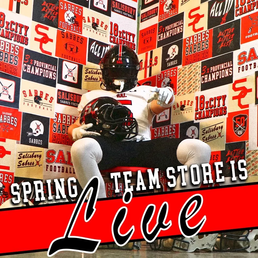 Our Spring Team Store is LIVE!

Click the link in our bio or go to the home page on our website to grab your gear now!🔴⚔️⚫️

#SABREPRIDE🔴⚔️⚫️
#BOSS
#FAMILY