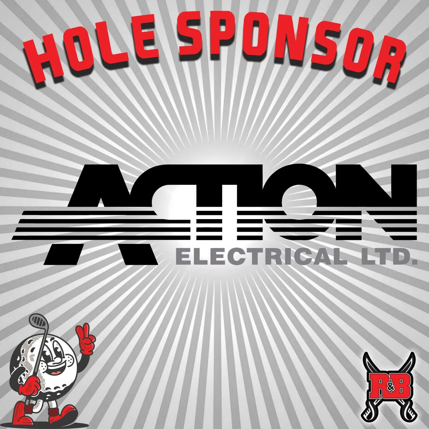 A big thank you to Blake Bunting &amp; Action Electrical for their Hole Sponsorship at our Red &amp; Black Bursary Golf Tournament! Action Electrical has been the electrical contractor of choice in Edmonton, Alberta since 1973. No project is too big;
