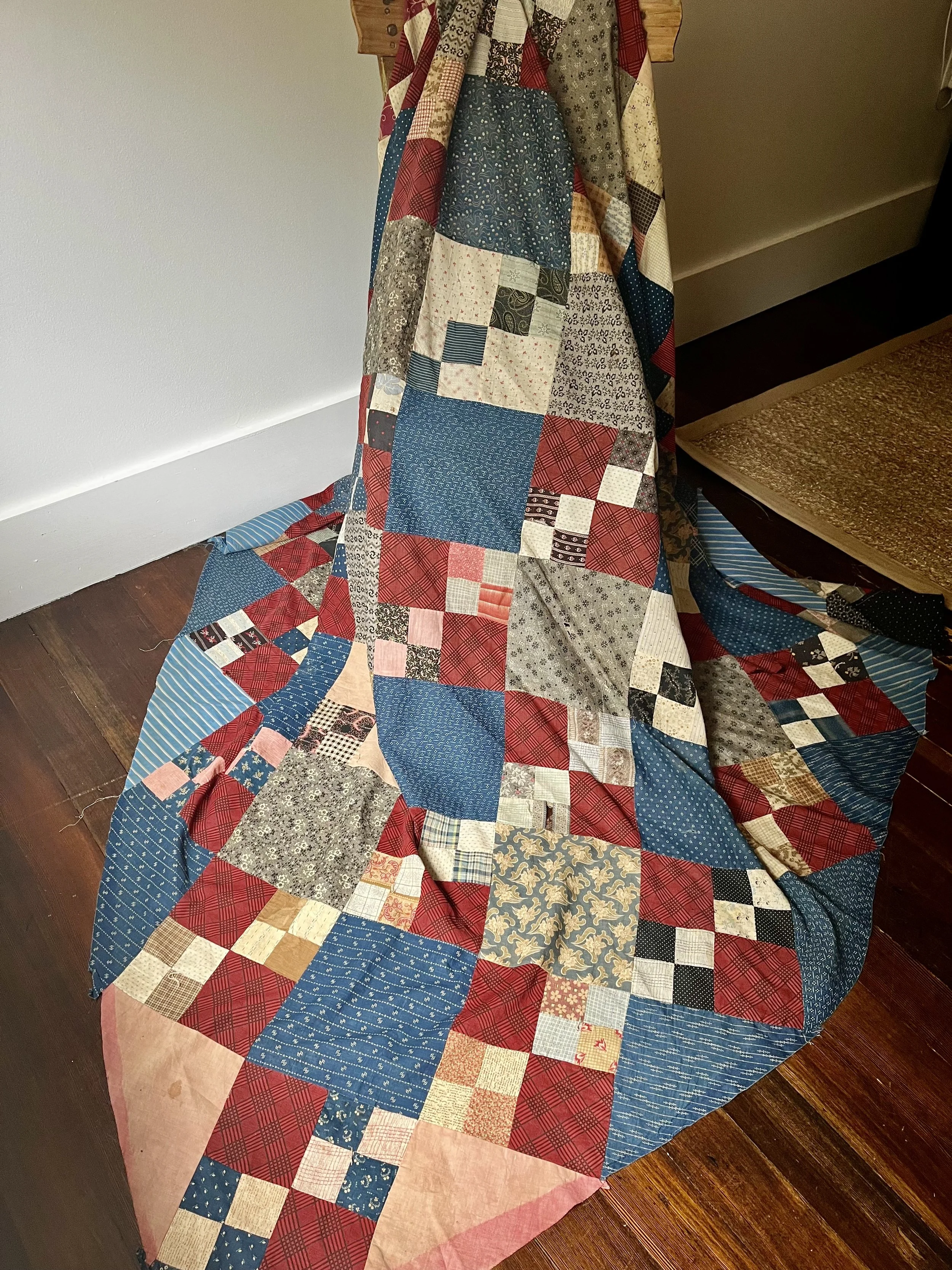 Antique Civil War Era Quilt Top