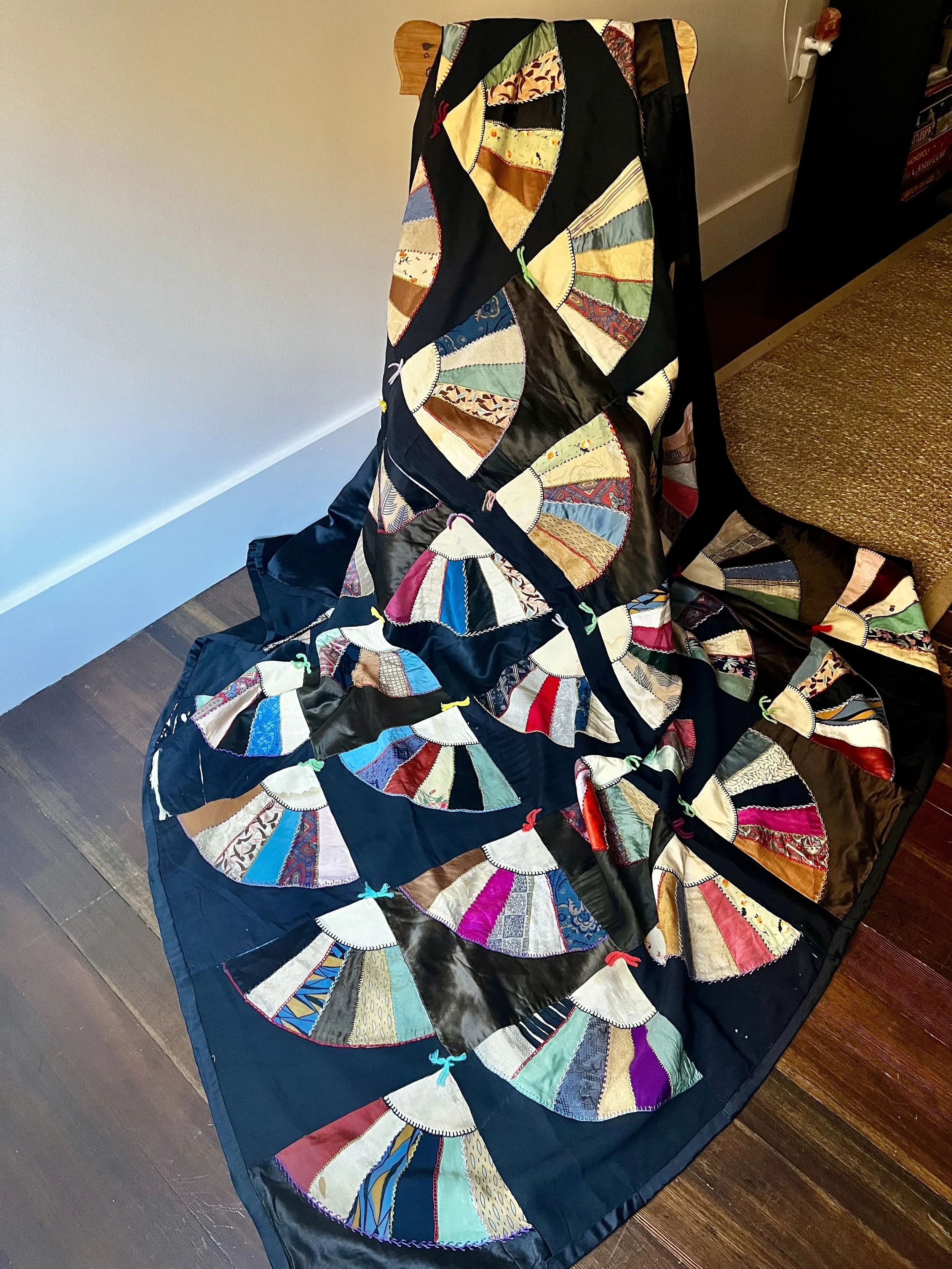 Antique Silk Fan Quilt