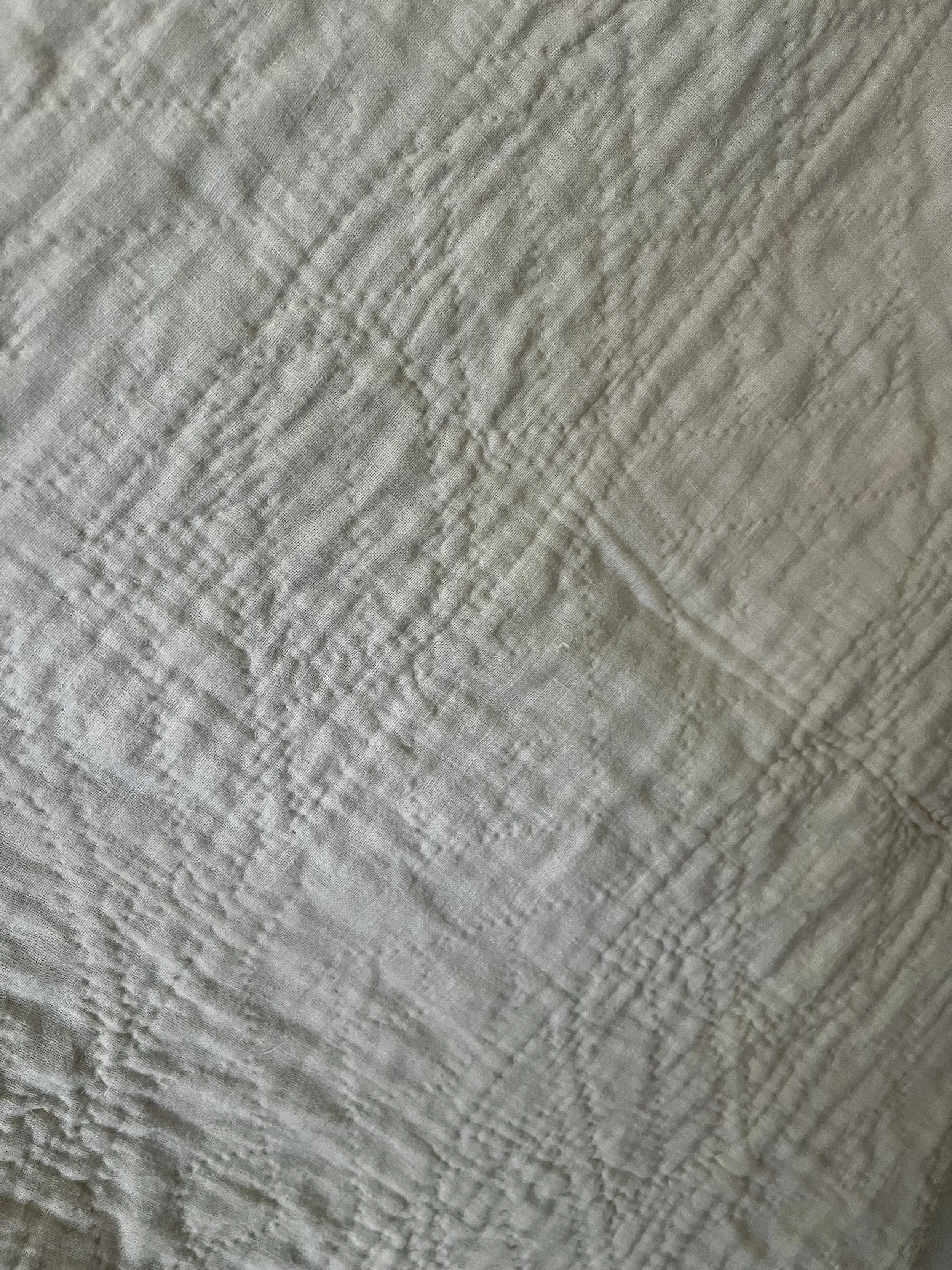 Vintage, handmade brickwork quilt with documentation