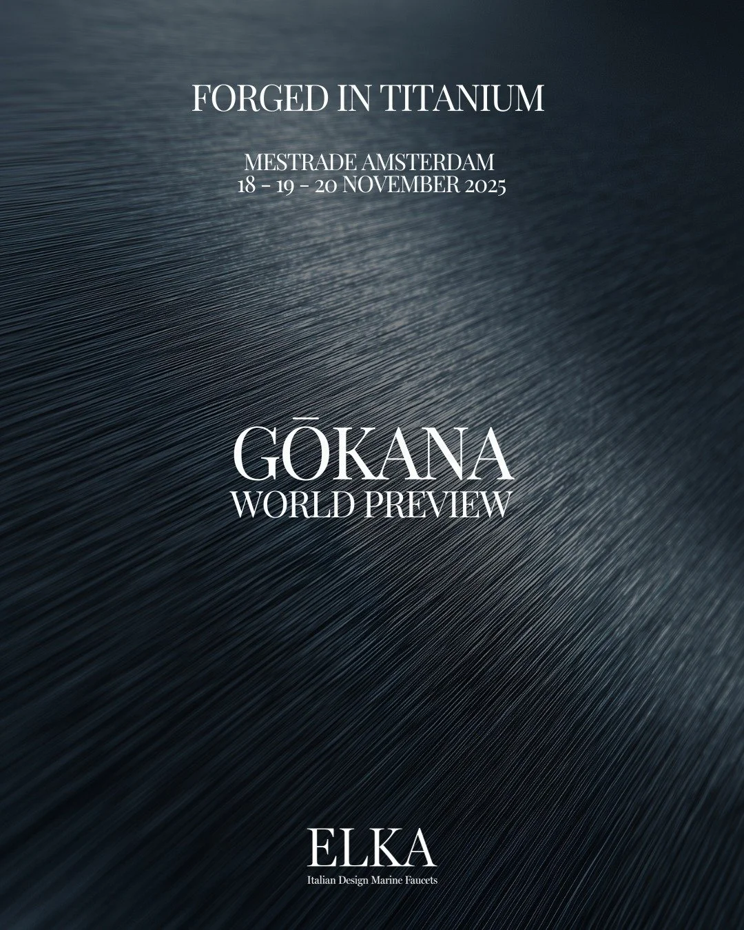 Forged in Titanium.
Where the purity of metal meets the power of the sea.

In GŌKANA (豪華) &mdash; meaning luxury and refinement &mdash; titanium becomes more than structure:
it&rsquo;s a living material, sculpted with precision and purpose.

Every cu