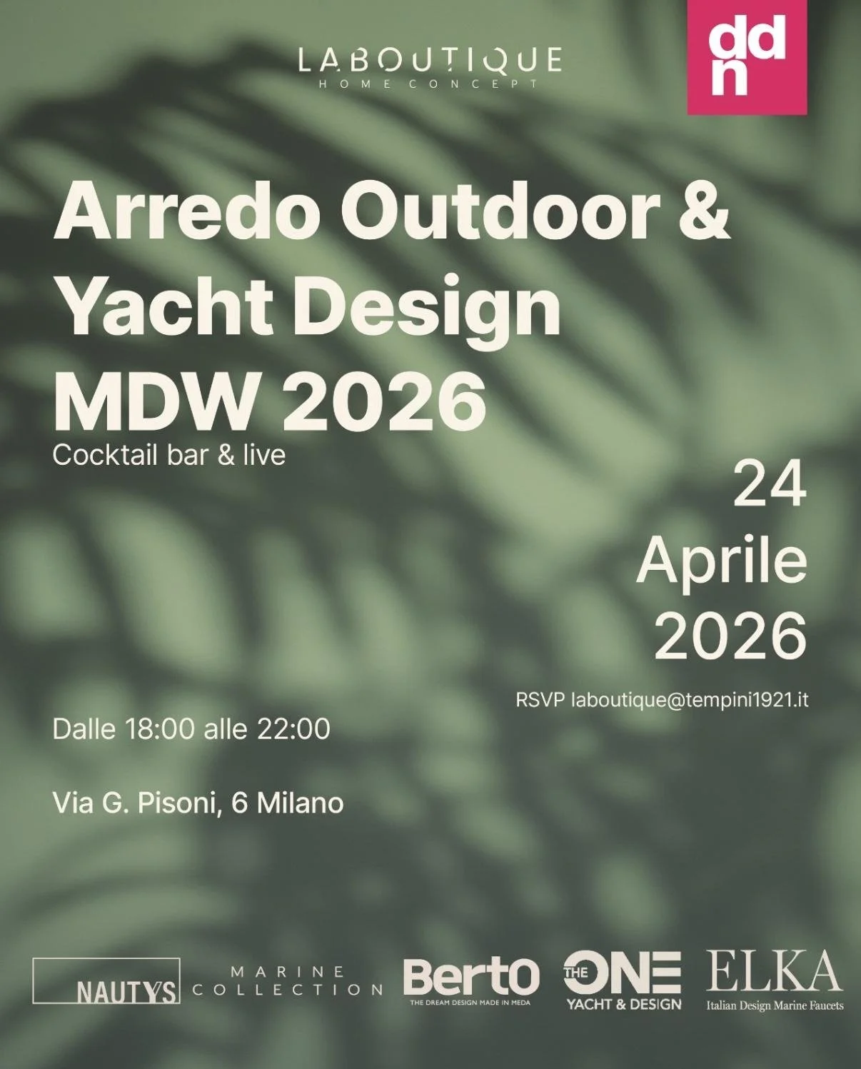 Milano Design Week 2026: ELKA protagonista della serata Arredo Outdoor &amp; Yacht Design