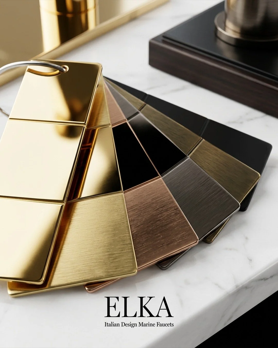 Every ELKA finish is a technical decision before it is an aesthetic one.
Brass engineered to resist salt, humidity and the harshest marine conditions. Available in multiple variants &mdash; because every project has its own identity.

#elka  #marinem