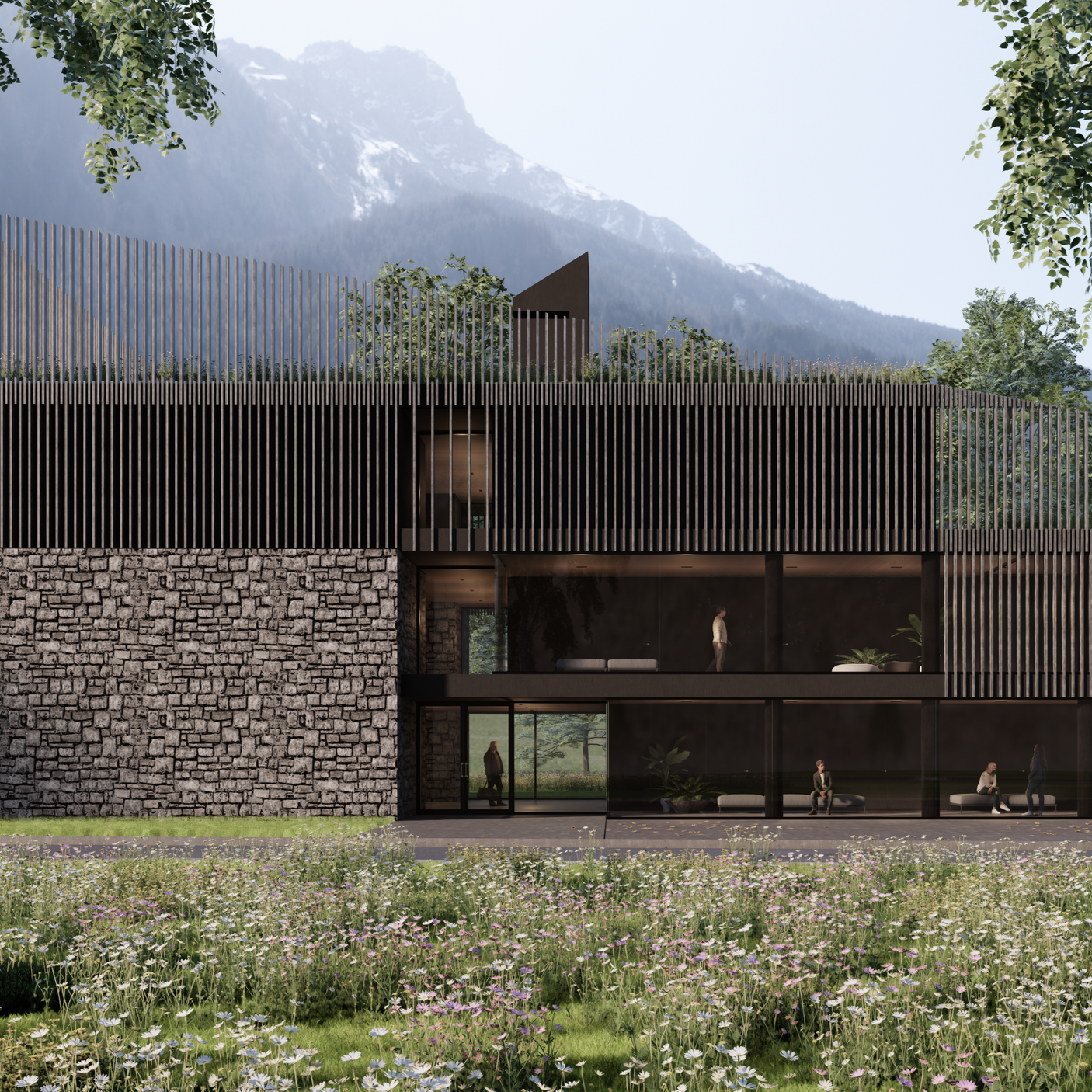 TURISMO E TERRITORIO progetto per un hotel sulle Alpi Carniche