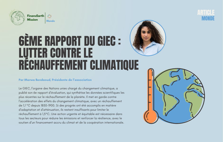 6ème rapport du GIEC : Lutter contre le réchauffement climatique