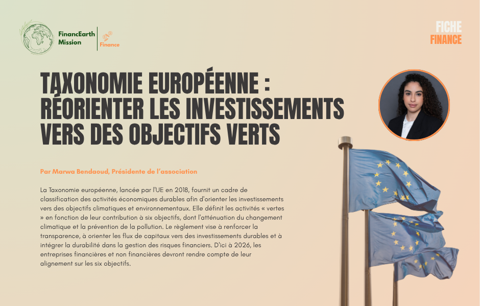 Taxonomie européenne : réorienter les investissements vers des objectifs verts