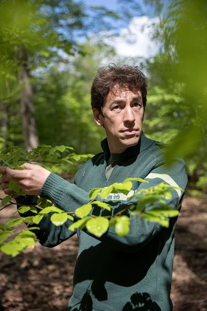 Laurent Tillon, chargé de mission biodiversité à l'ONF. Rambouillet, mai 2021, pour Kaizen Magazine.