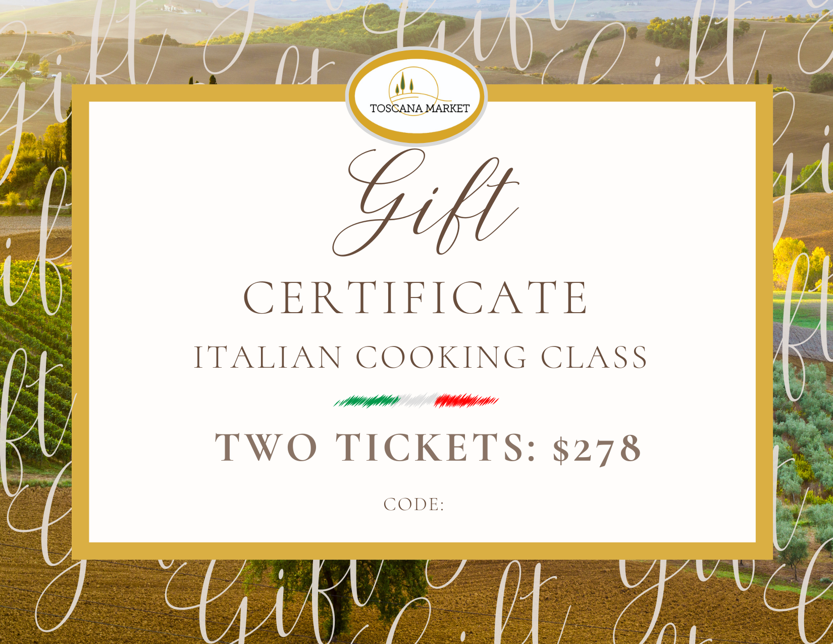 e-Gift Certificate (Two Guests)