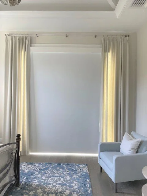 Master Bedroom with roller shade and 5 inch simple valance.jpg