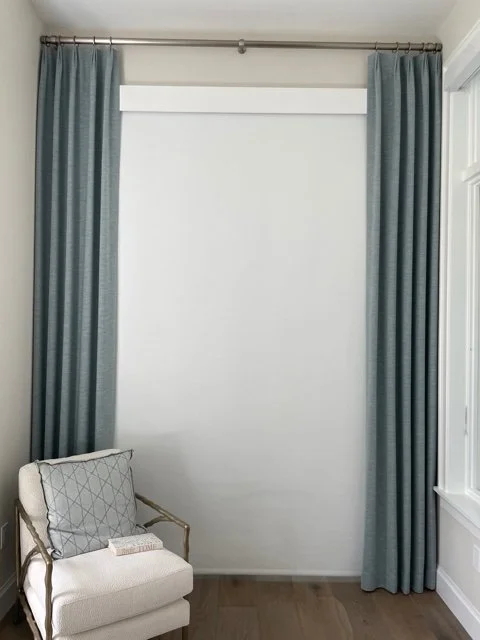 Sitting area, blackout roller shade with plain wood valance - Copy.jpg