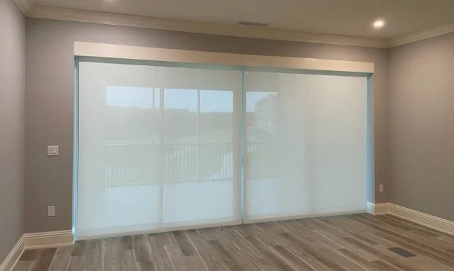 Two roller shades with custom wood painted 5 inch valance.jpg