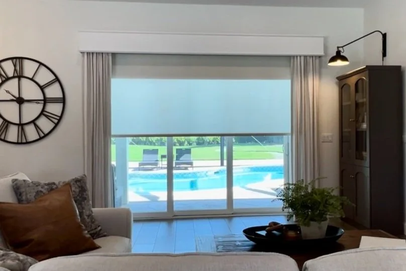 Decorative Wood Valance Roller Shade