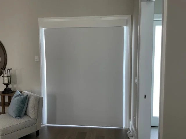 Bedroom, Blackout Shade with 5 inch plain painted wood Valance.jpg