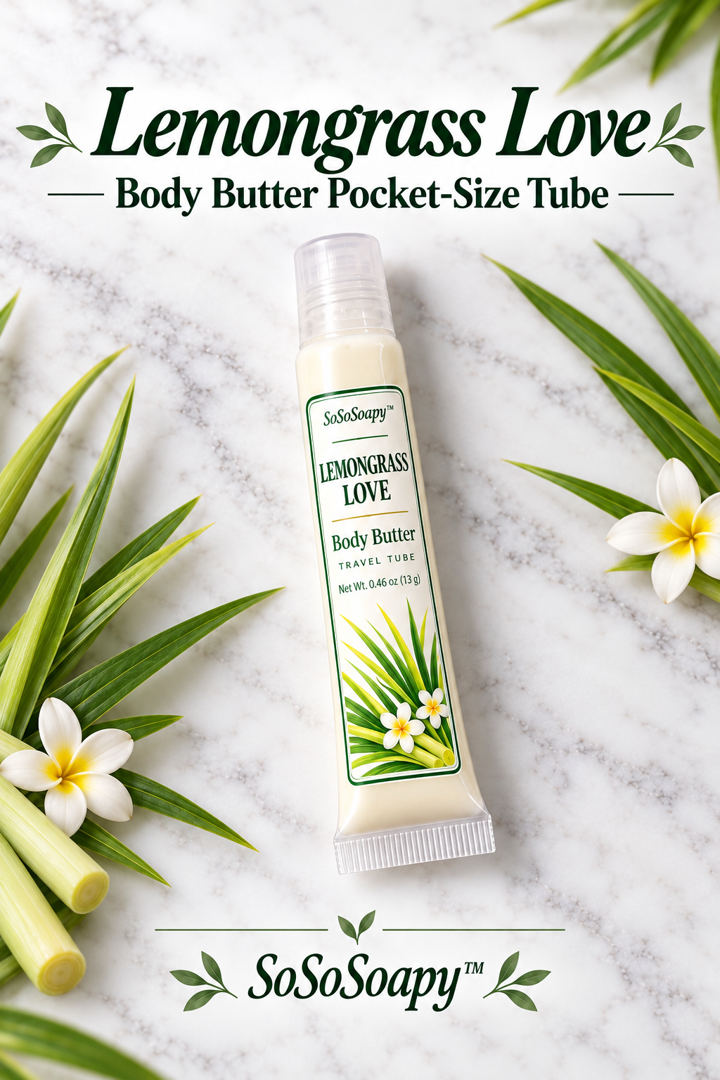 THE  LEMONGRASS LOVE  BODY BUTTER TRAVEL TUBE