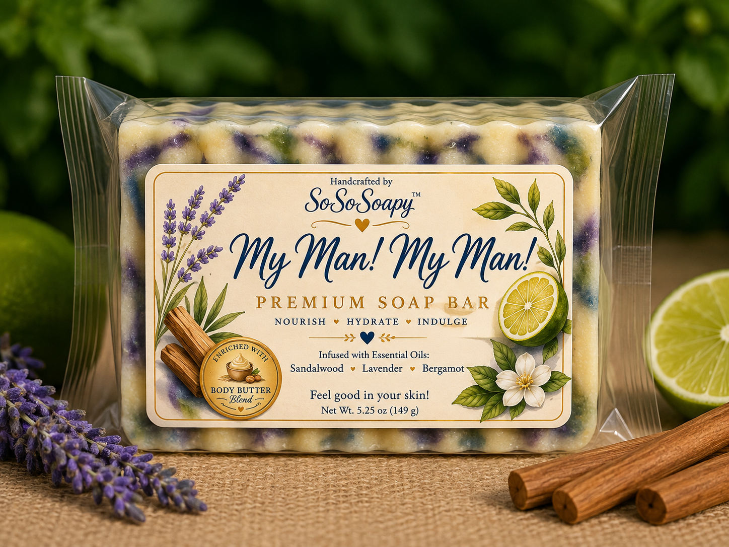 The My Man! My Man! Premium Soap Bar
