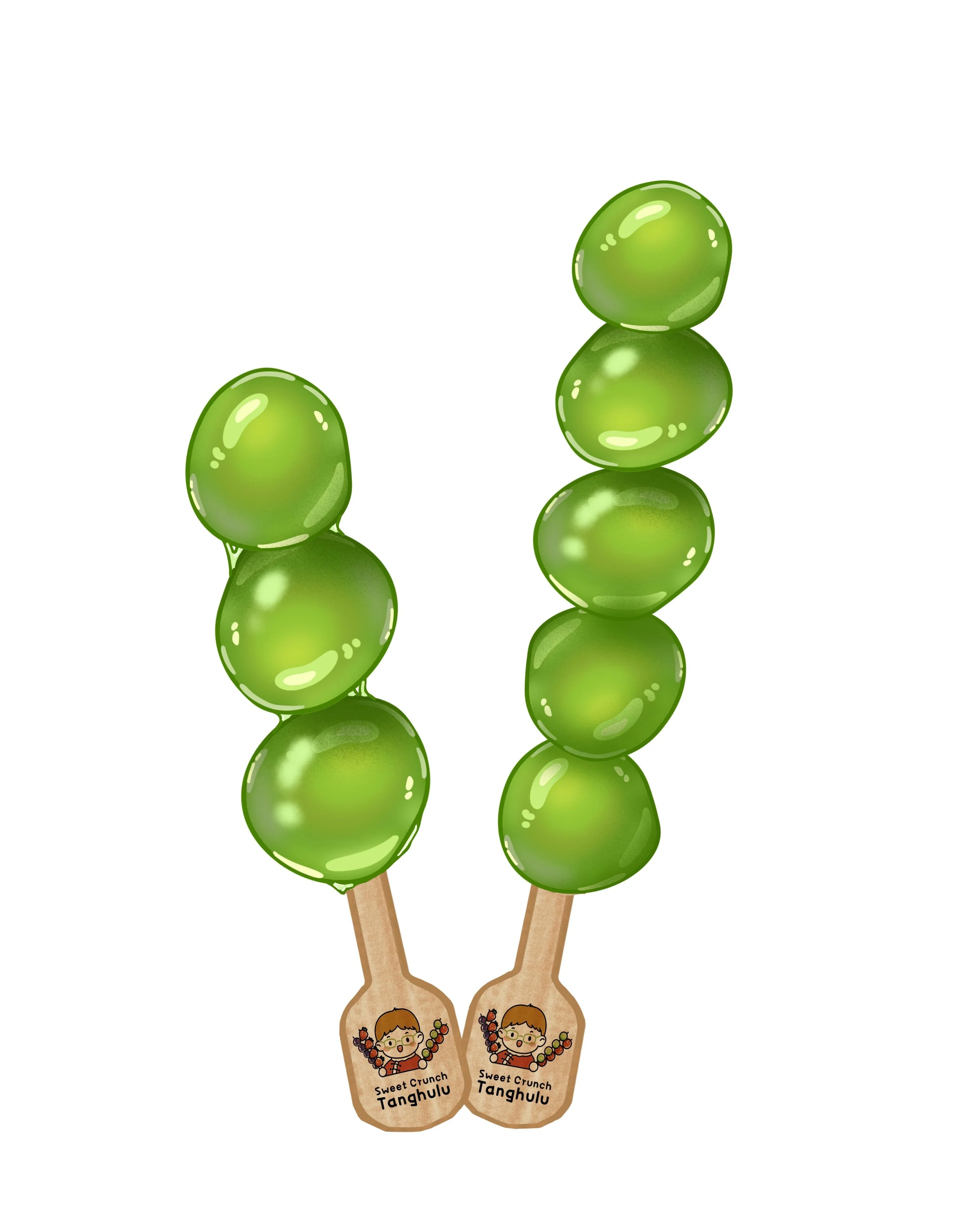 Grapes: Green bite-sized bursts of joy.