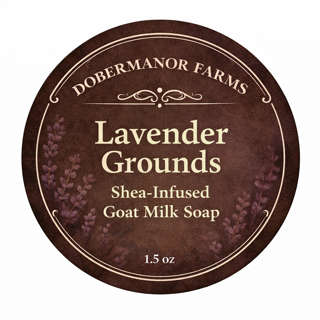 Lavender Grounds Goat Milk Soap Front Label 1.5 oz..png