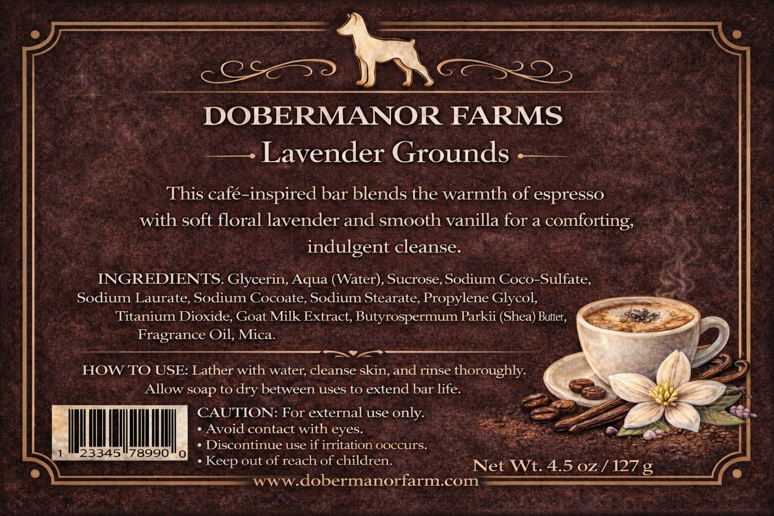 Lavender Grounds Goat Milk Soap Back Label.png