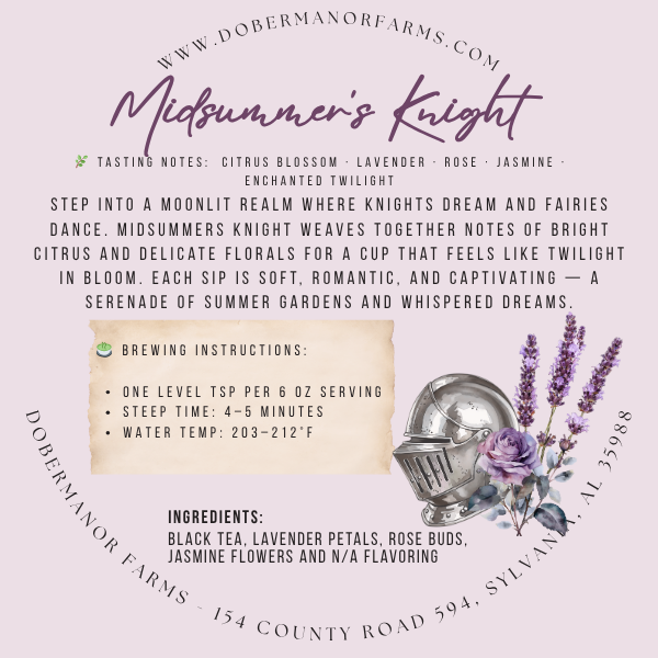 Midsummer's Knight Tea Tin Back Label.png