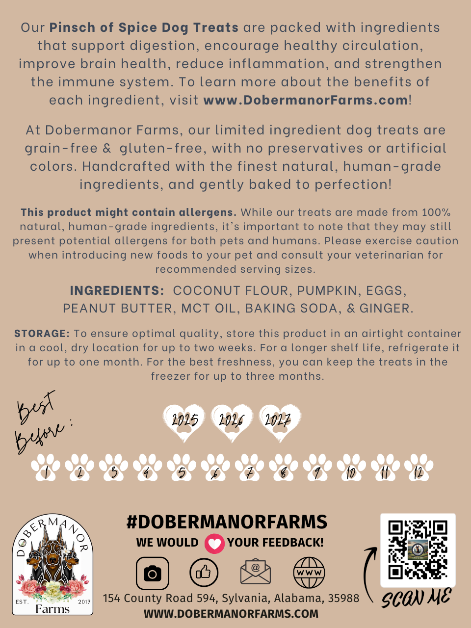 Pinsch of Spice Dog Treat Label Back.png