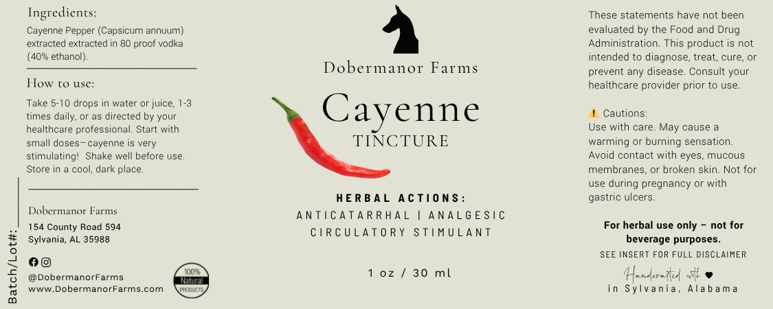 Cayenne Tincture