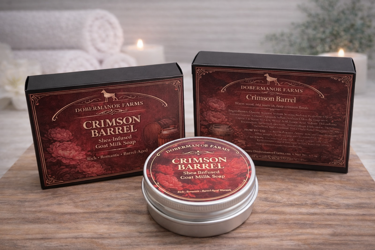 Crimson Barrel Shea-Infused Goat Milk Soap