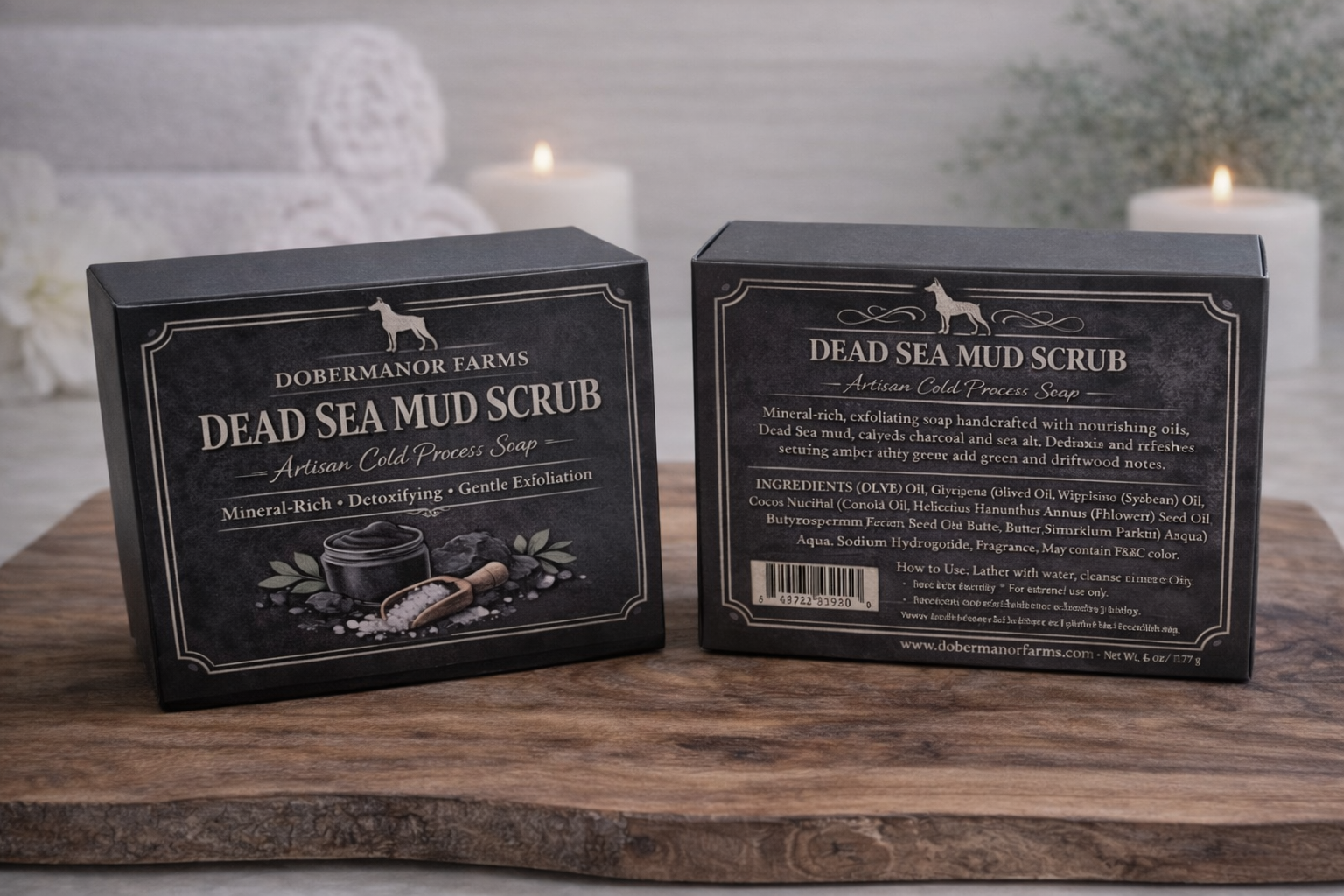 Dead Sea Mud Scrub Cold Process Soap
