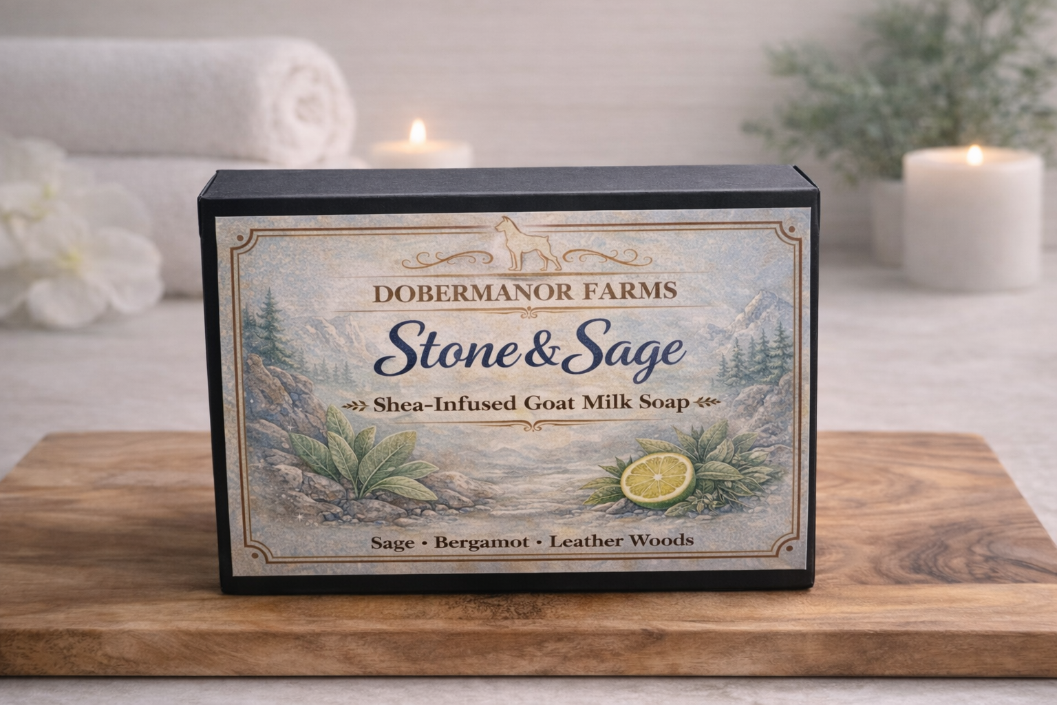 Stone & Sage Shea-Infused Goat Milk Soap