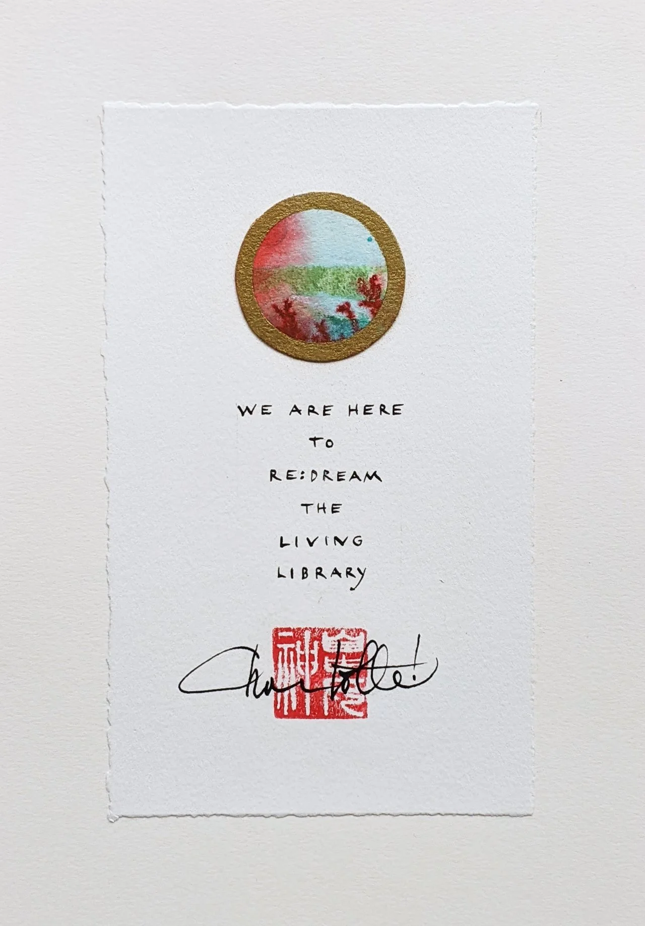 Poem, h: 30 cm, w: 20 cm, mixed media on watercolor paper. 