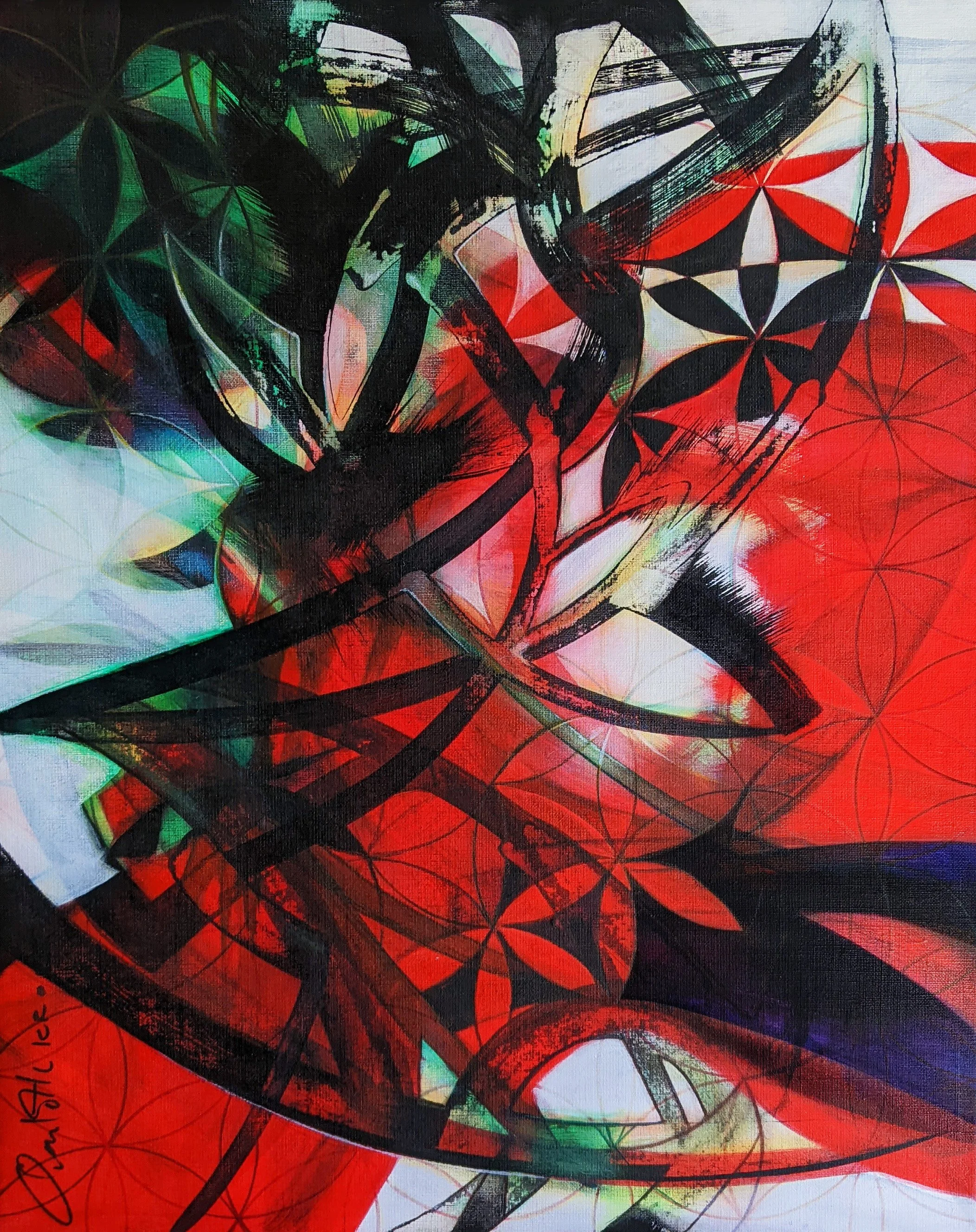 "Love Always Pays Attention to Details", 2020, h: 73 cm, w: 59 cm, acrylic on canvas.