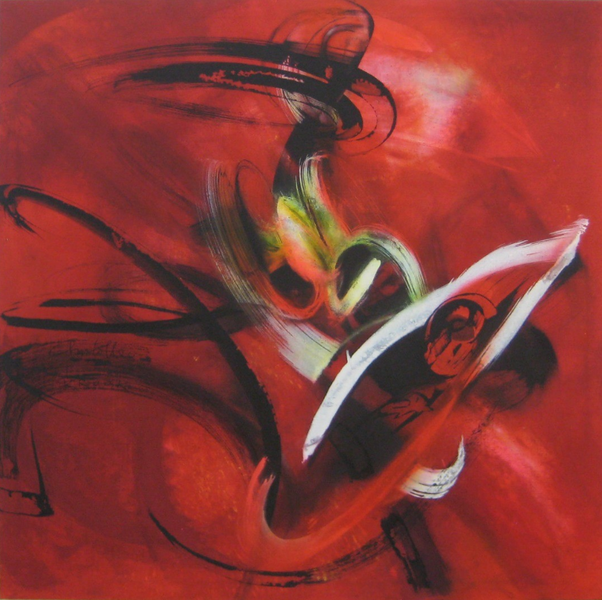 "Loving All", tempera on canvas, 2012, Edsvik Exhibition Hall, h: 125 cm, w: 125 cm.