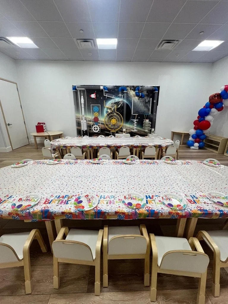 Our Junior Navigators Room set up for a birthday party.