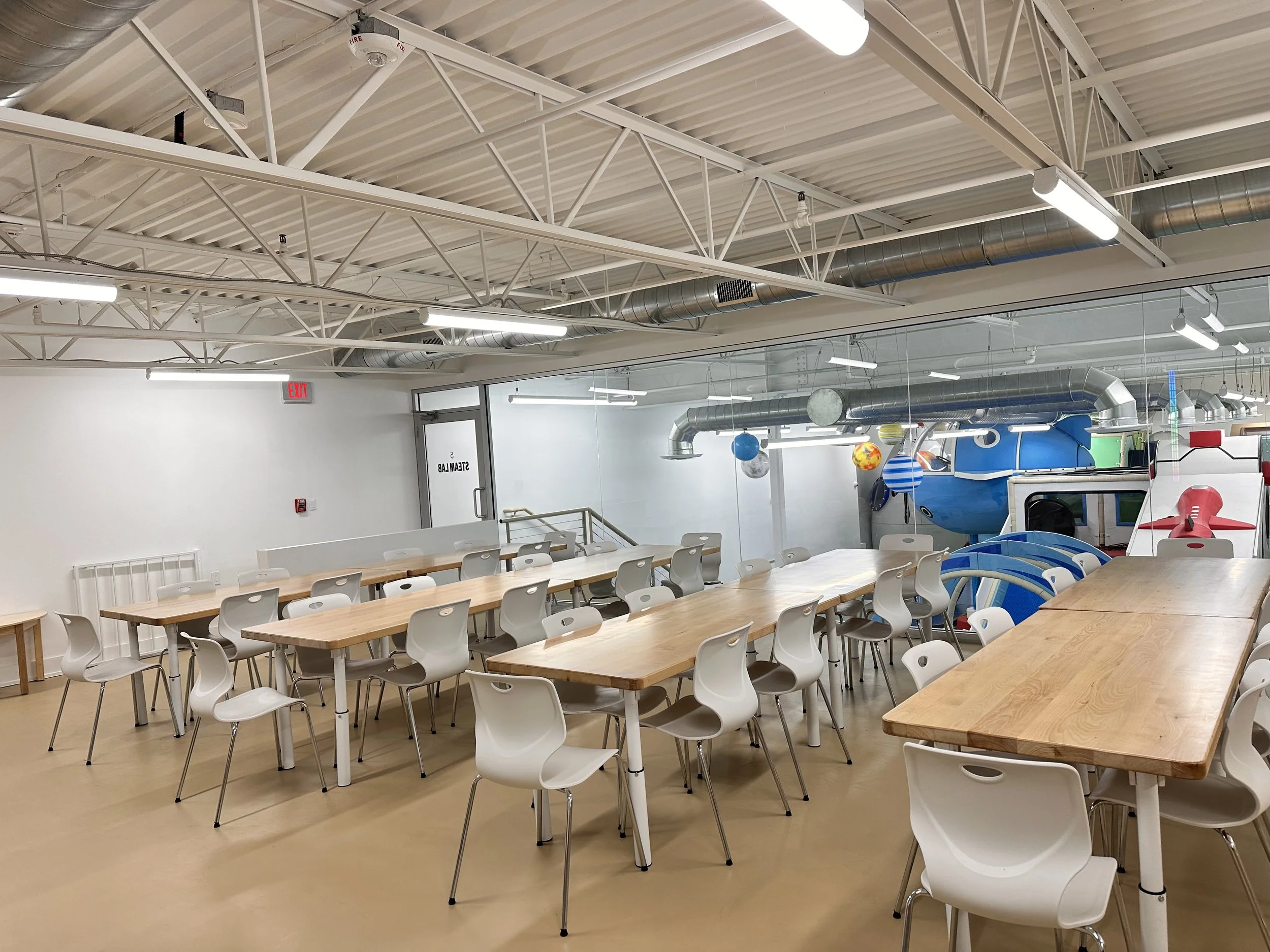 Our STEAM Lab is an amazing space for parties.