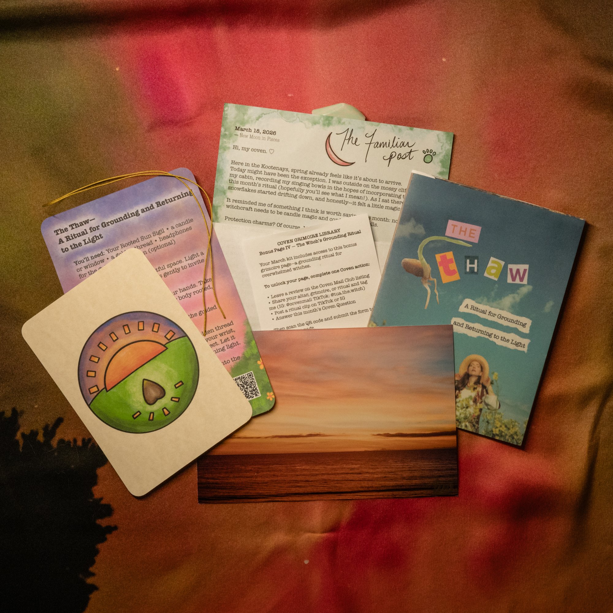 a photograph of the contents of the Coven Mail Club