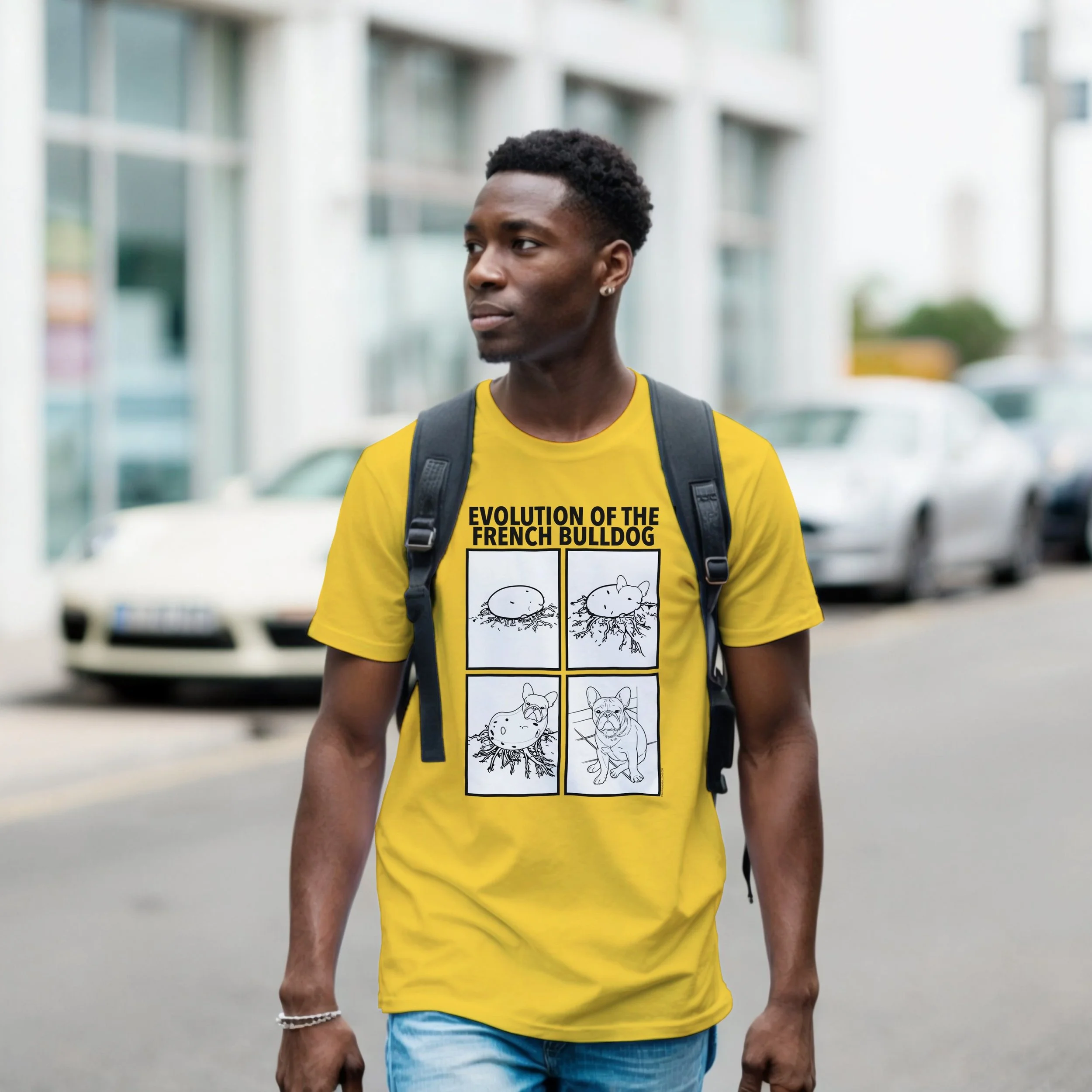 French Bulldog T-Shirt - The Evolution of a French Bulldog