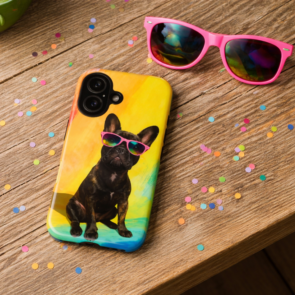 French Bulldog Phone Case (Brindle Frenchie)