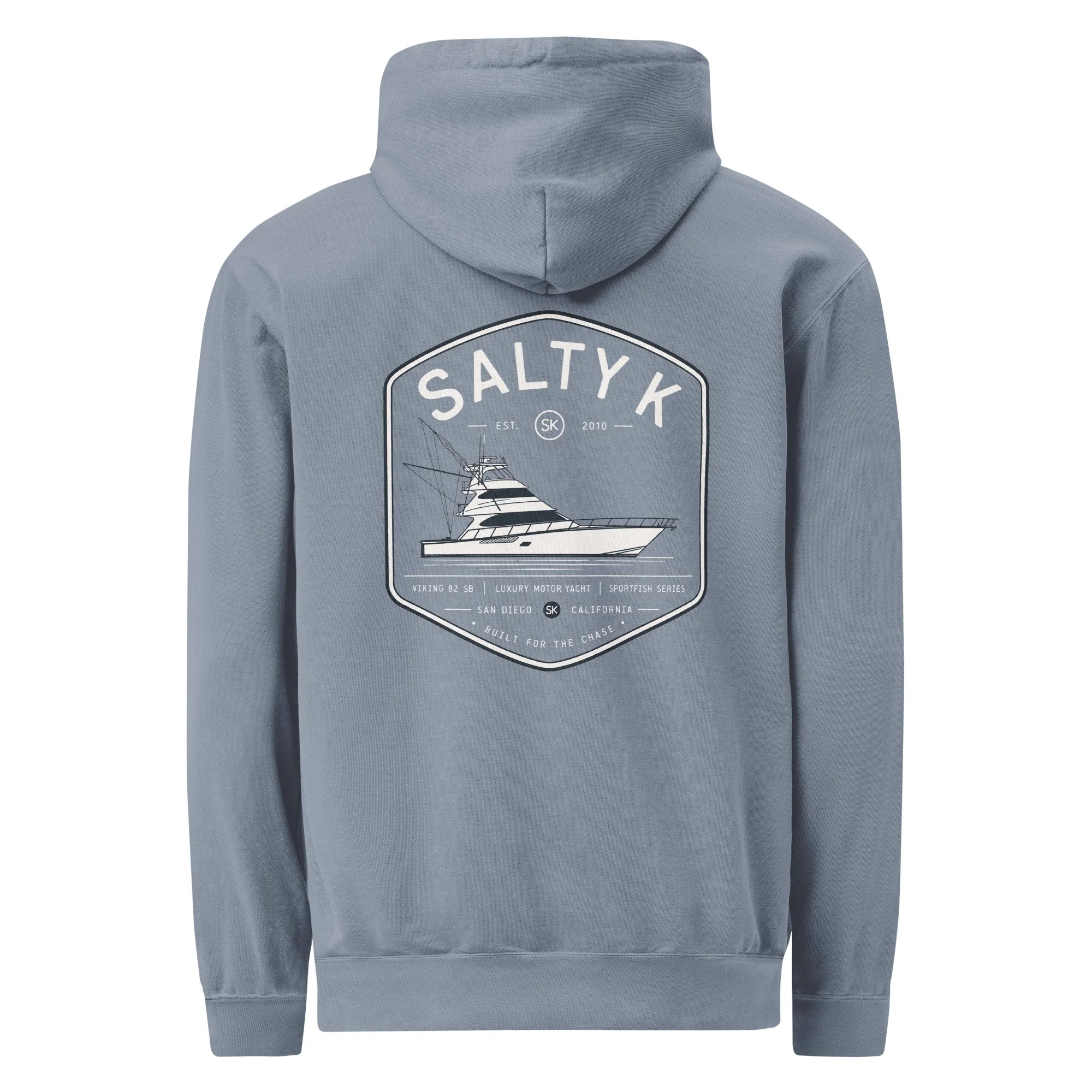 Salty K - Yacht Garment-Dyed Hoodie