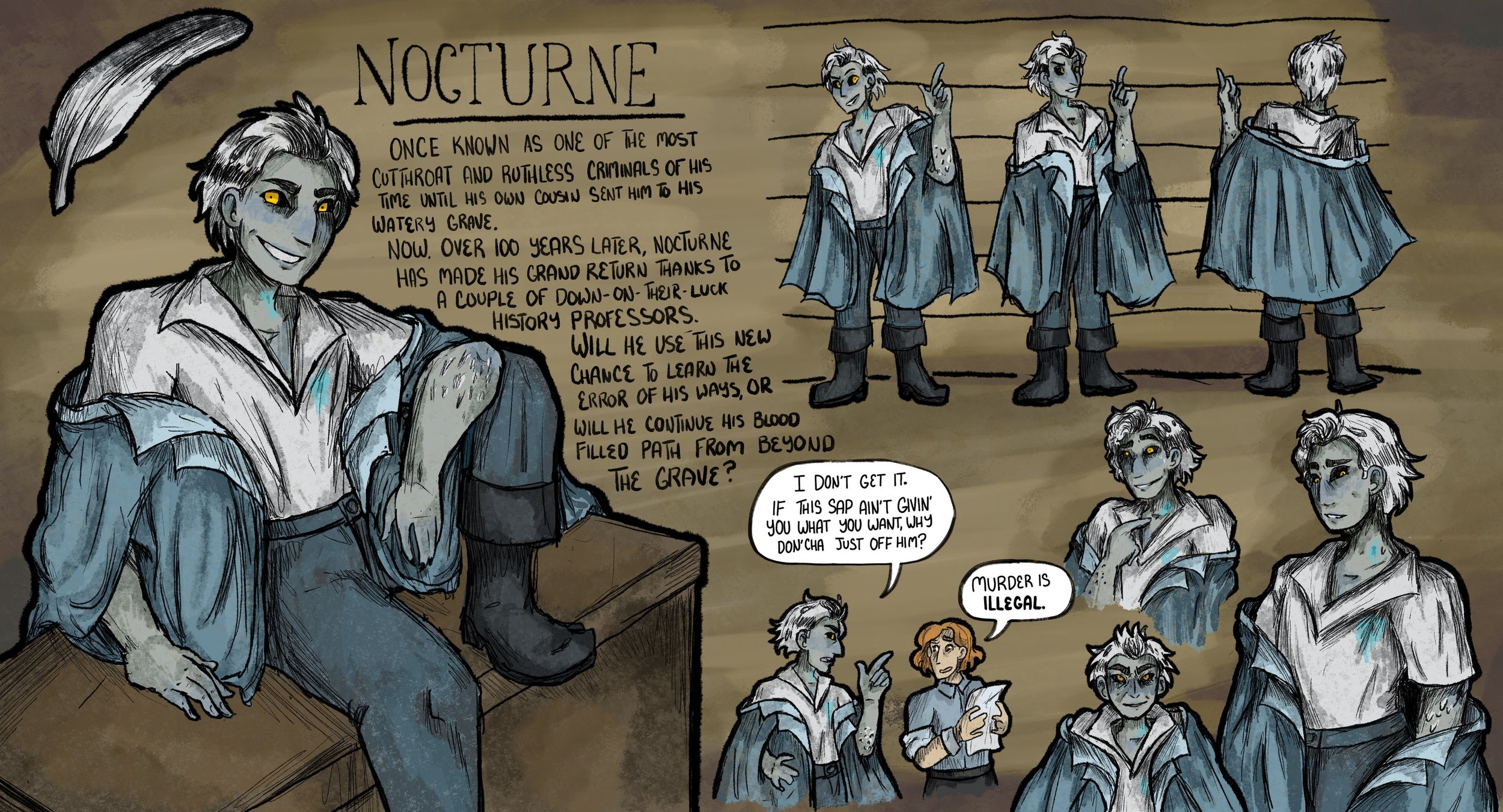 Class assignment to create a character sheet.
