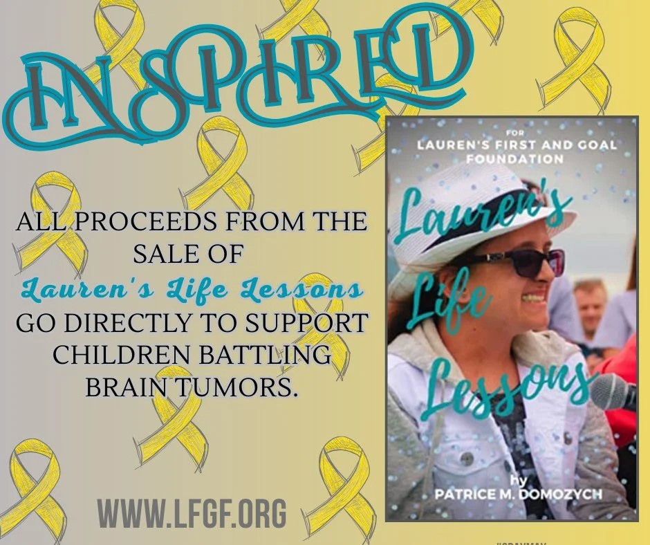 Lauren's Life Lessons will leave you feeling inspired AND all proceeds from book sales support the LFG mission!  www.amazon.com