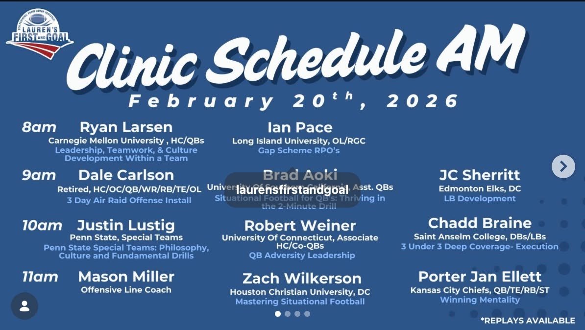 Another full day of real install, real drill work, and practical teaching from coaches across college football and the NFL.

If you weren&rsquo;t able to join us today, you can still register. Every session includes replay access.

When you sign up, 