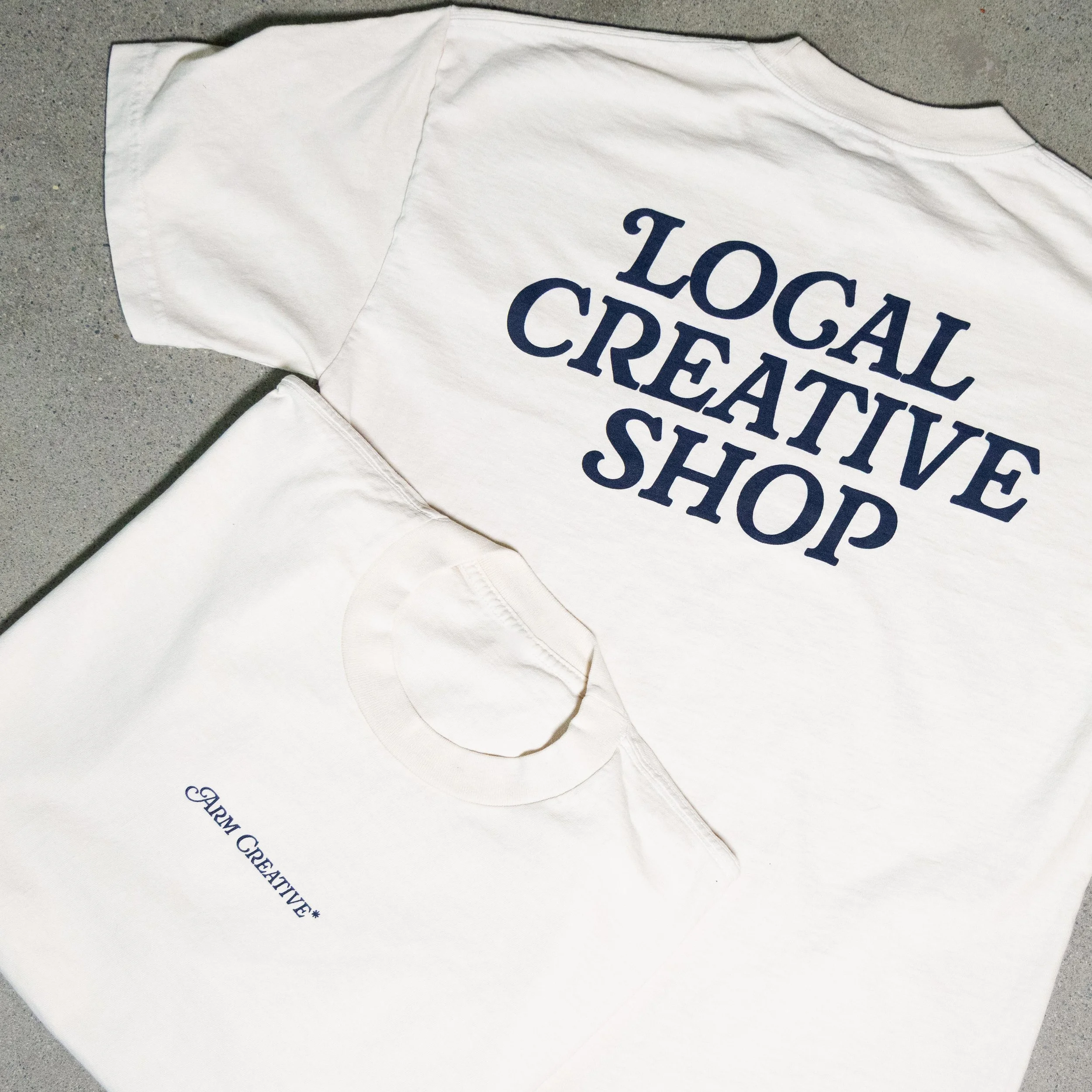 ARM Creative Local Creative Shop T-Shirt Front and Back.jpg