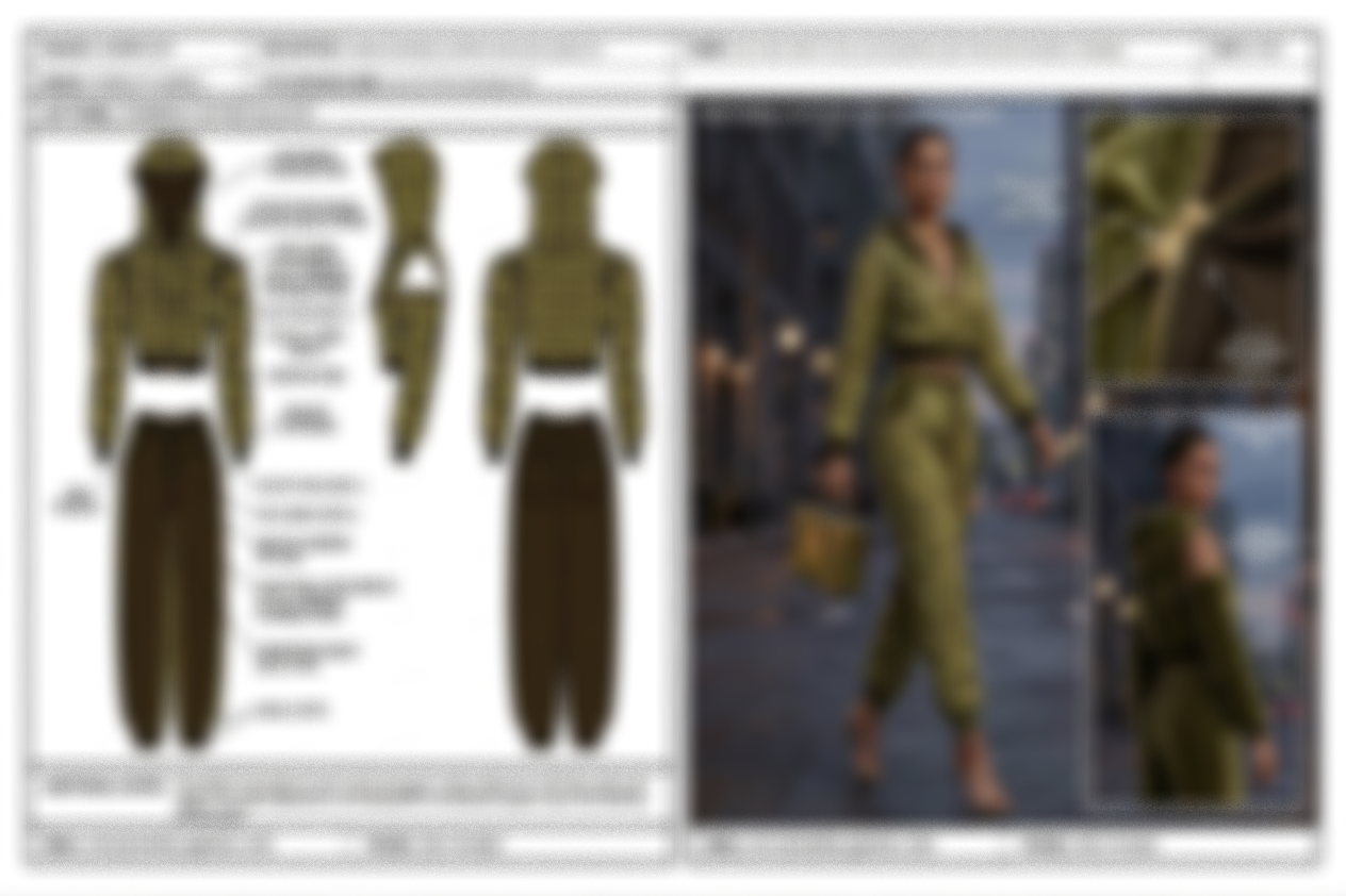 2D Apparel Briefs & 3D Visualizations