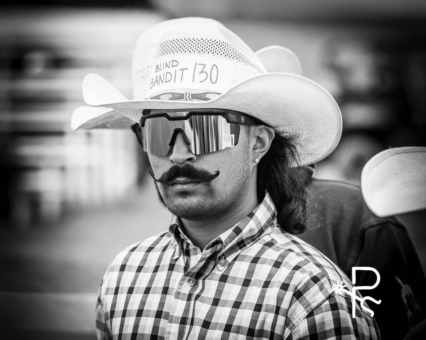 Blind Bandit |  Stoneham CO |  May 28 23 - he was told that he could practice, but due to liability, he couldn&rsquo;t get on a bucking horse. In the final hour of the weekend, he was given permission to saddle up. And that&rsquo;s exactly what he di