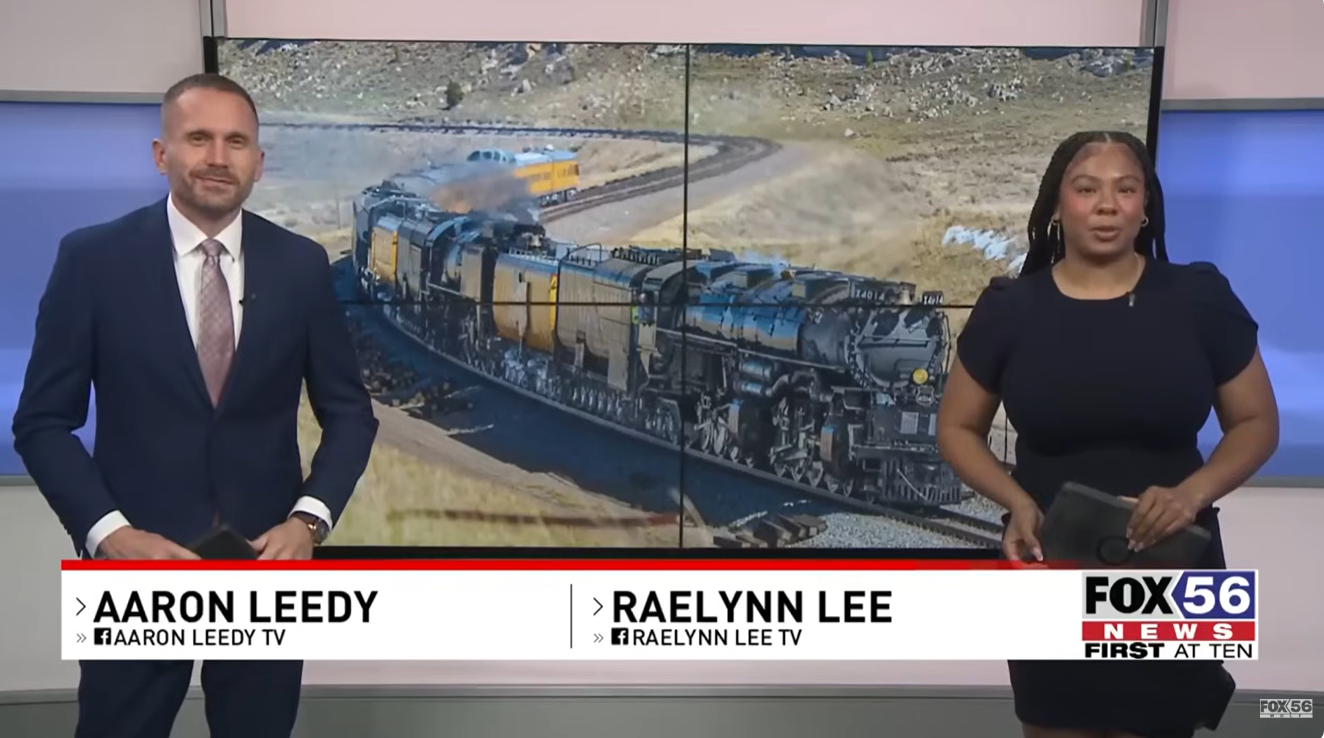 Fox 56: Big Boy No. 4014 reunites with sister engine at Steamtown, drawing thousands of rail fans
