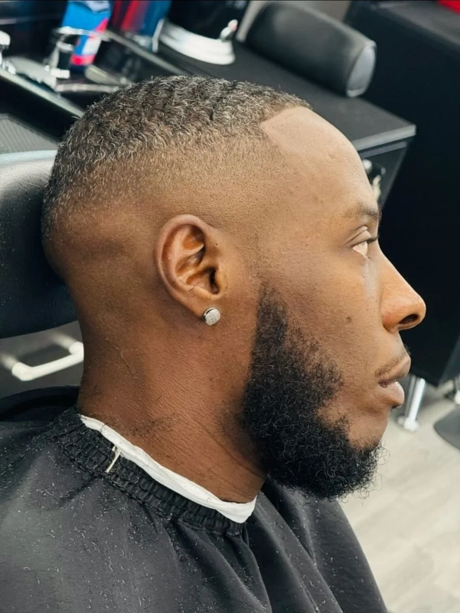 men's beard and hair trim