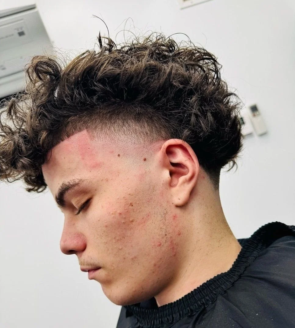 men's wavy top trim