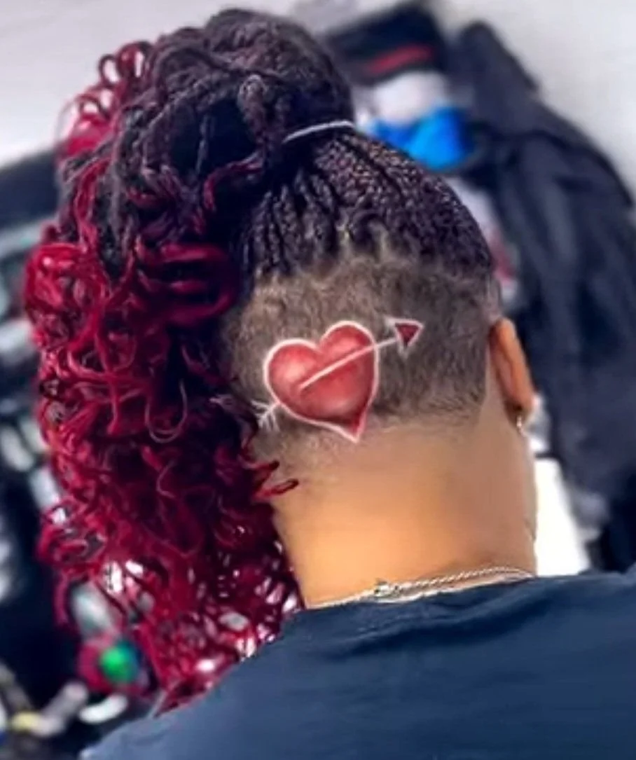 arrow and heart cut