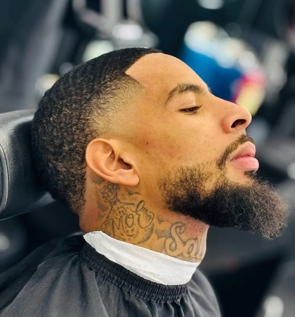 men's beard and hair trim